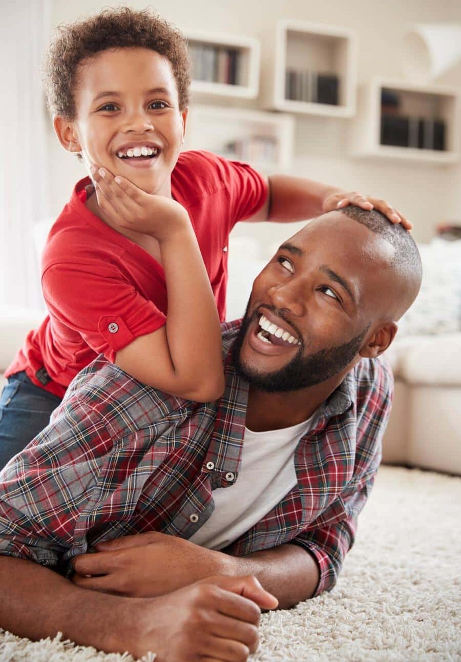 father son happy beautiful smile